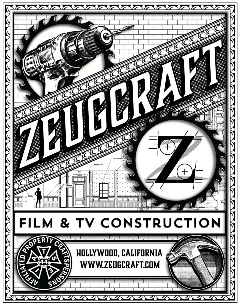 Vintage poster style art for Tim Zeug/ Zeugcraft. Adobe Illustrator.