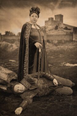 2 of 3. The final image for the show. (Props put together an historical book)