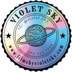 Logo and Holograph background created in Adobe Illustrator