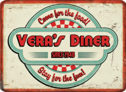 Aged Metal Effect. Laid out from scratch in Adobe Illustrator, then processed in Photoshop.