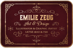Laid out in Adobe Illustrator, then processed and given gold foil look in Adobe Photoshop.